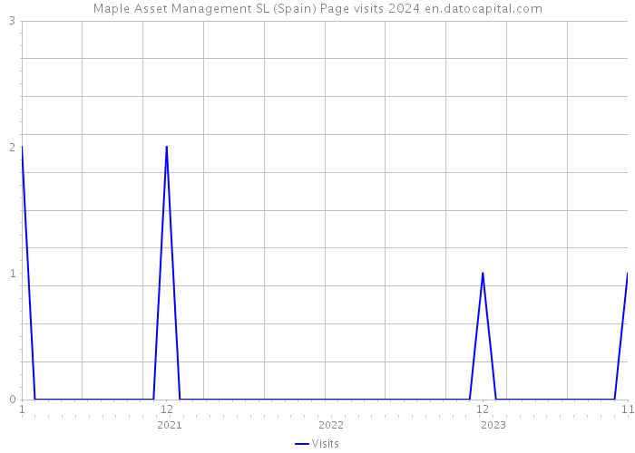 Maple Asset Management SL (Spain) Page visits 2024 