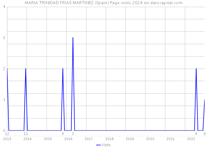 MARIA TRINIDAD FRIAS MARTINEZ (Spain) Page visits 2024 