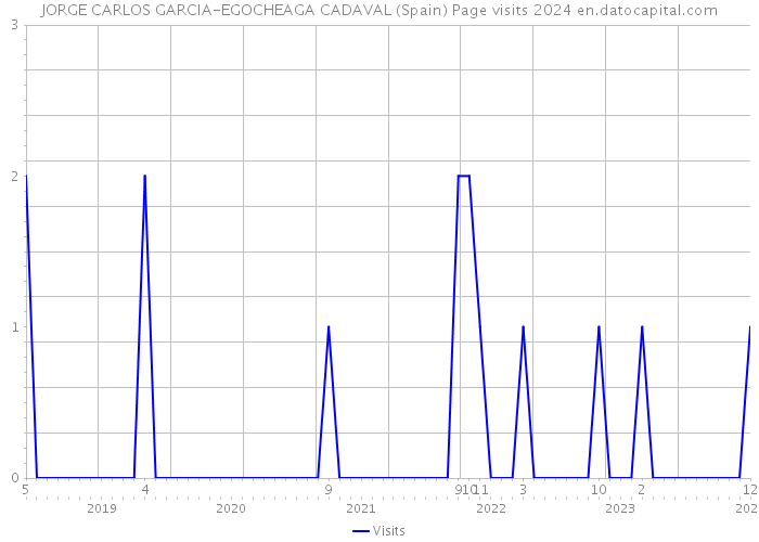 JORGE CARLOS GARCIA-EGOCHEAGA CADAVAL (Spain) Page visits 2024 