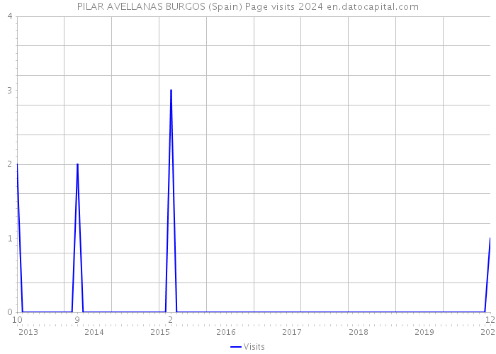 PILAR AVELLANAS BURGOS (Spain) Page visits 2024 