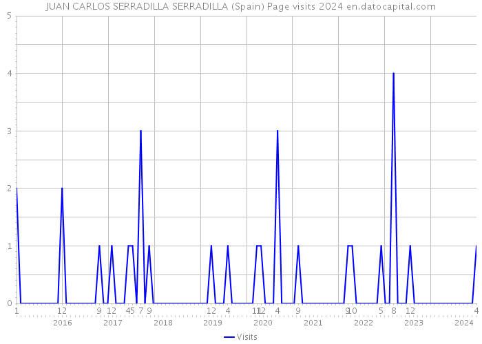 JUAN CARLOS SERRADILLA SERRADILLA (Spain) Page visits 2024 