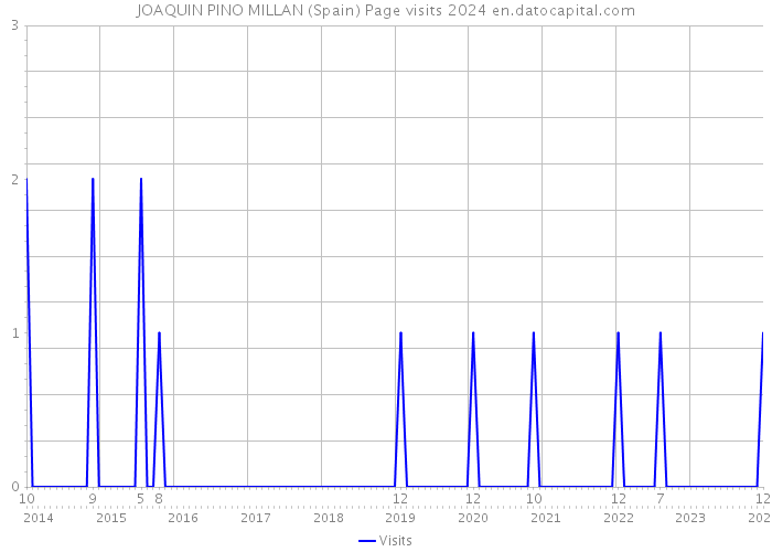 JOAQUIN PINO MILLAN (Spain) Page visits 2024 