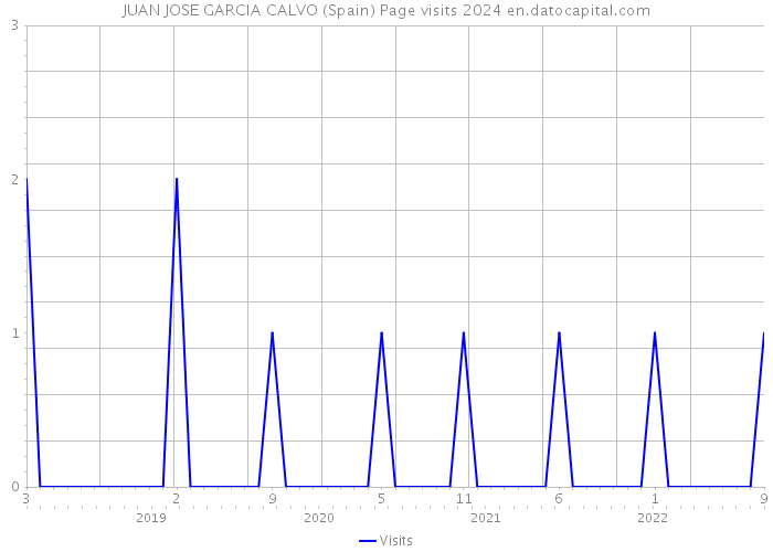 JUAN JOSE GARCIA CALVO (Spain) Page visits 2024 
