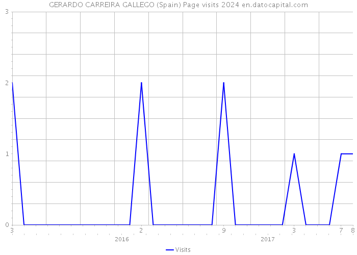 GERARDO CARREIRA GALLEGO (Spain) Page visits 2024 