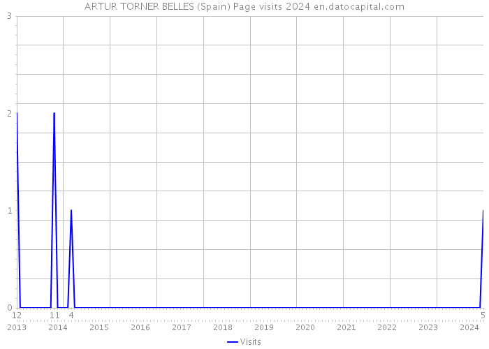 ARTUR TORNER BELLES (Spain) Page visits 2024 