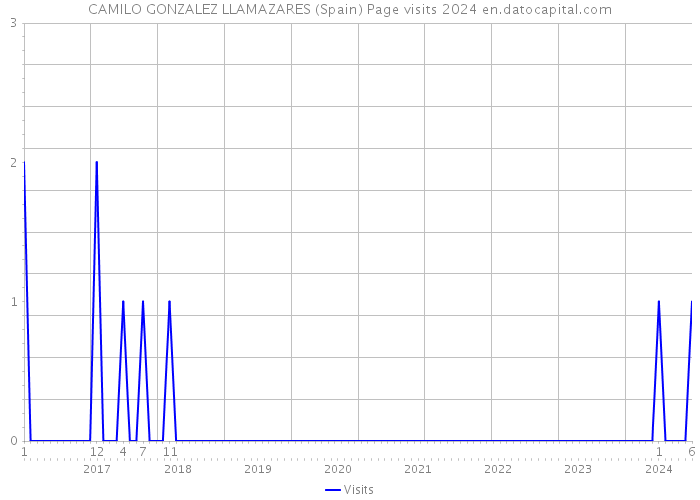 CAMILO GONZALEZ LLAMAZARES (Spain) Page visits 2024 