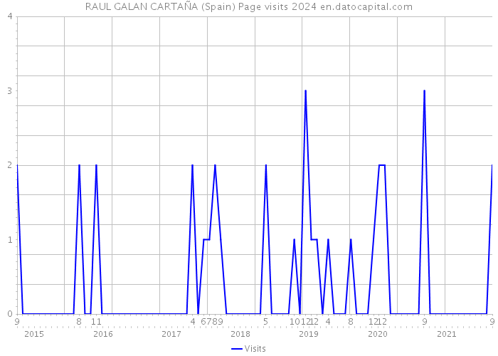 RAUL GALAN CARTAÑA (Spain) Page visits 2024 