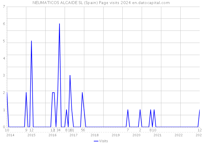 NEUMATICOS ALCAIDE SL (Spain) Page visits 2024 