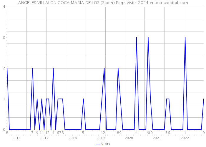 ANGELES VILLALON COCA MARIA DE LOS (Spain) Page visits 2024 