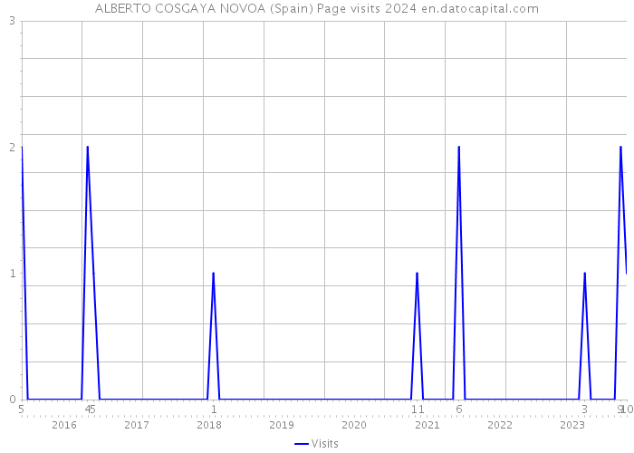 ALBERTO COSGAYA NOVOA (Spain) Page visits 2024 