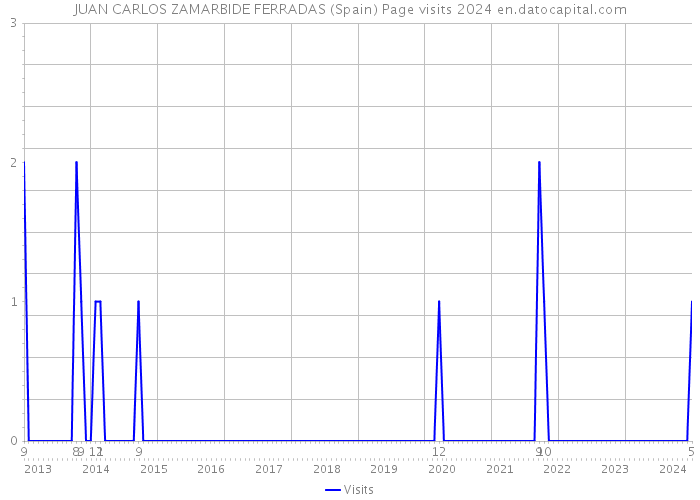 JUAN CARLOS ZAMARBIDE FERRADAS (Spain) Page visits 2024 