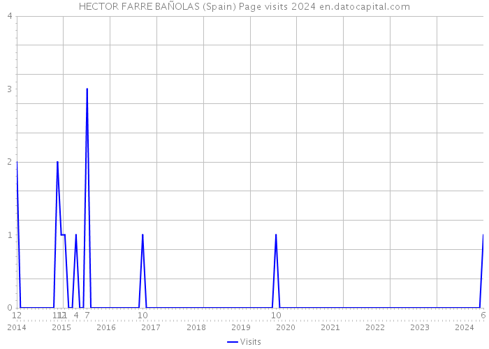 HECTOR FARRE BAÑOLAS (Spain) Page visits 2024 