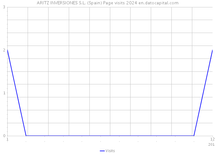ARITZ INVERSIONES S.L. (Spain) Page visits 2024 