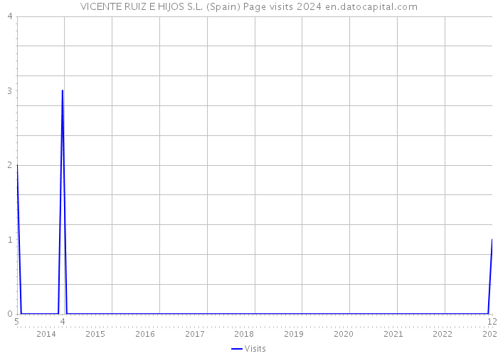 VICENTE RUIZ E HIJOS S.L. (Spain) Page visits 2024 