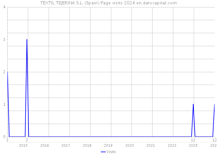 TEXTIL TEJERINA S.L. (Spain) Page visits 2024 