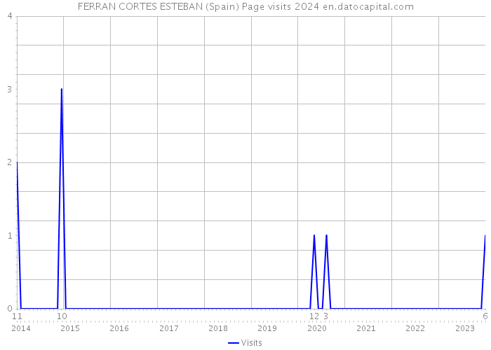 FERRAN CORTES ESTEBAN (Spain) Page visits 2024 