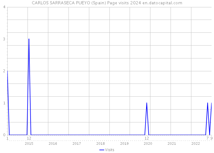 CARLOS SARRASECA PUEYO (Spain) Page visits 2024 