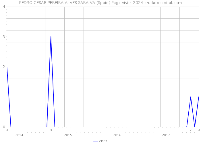 PEDRO CESAR PEREIRA ALVES SARAIVA (Spain) Page visits 2024 