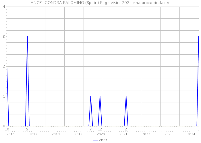ANGEL GONDRA PALOMINO (Spain) Page visits 2024 