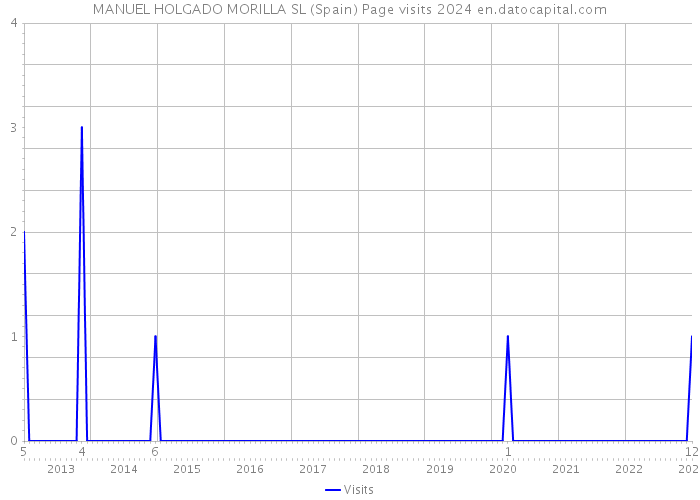MANUEL HOLGADO MORILLA SL (Spain) Page visits 2024 