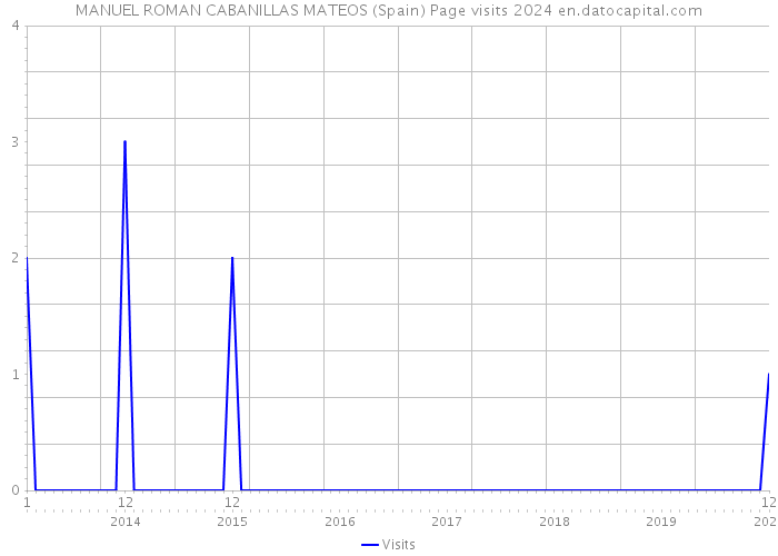 MANUEL ROMAN CABANILLAS MATEOS (Spain) Page visits 2024 
