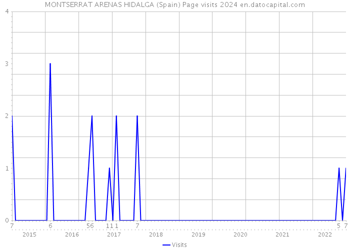 MONTSERRAT ARENAS HIDALGA (Spain) Page visits 2024 
