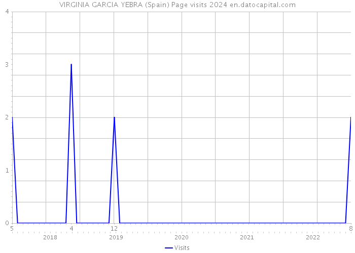 VIRGINIA GARCIA YEBRA (Spain) Page visits 2024 