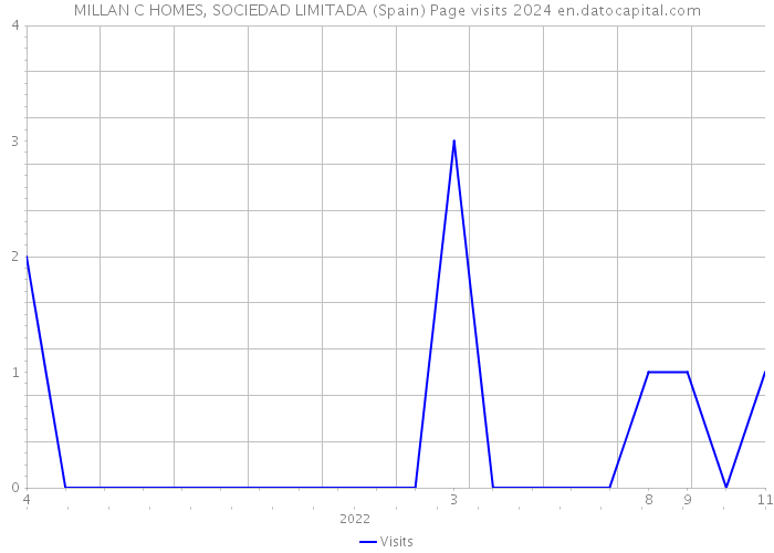 MILLAN C HOMES, SOCIEDAD LIMITADA (Spain) Page visits 2024 