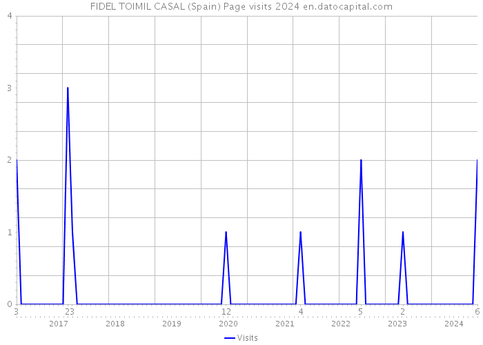 FIDEL TOIMIL CASAL (Spain) Page visits 2024 