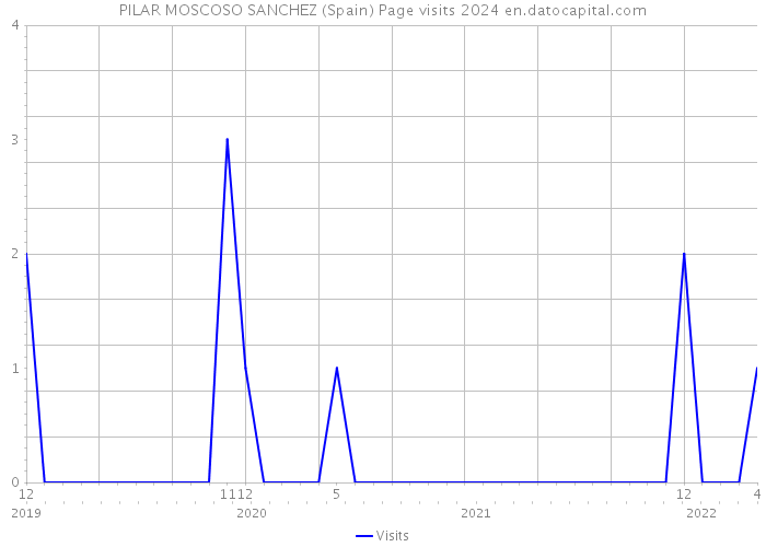 PILAR MOSCOSO SANCHEZ (Spain) Page visits 2024 