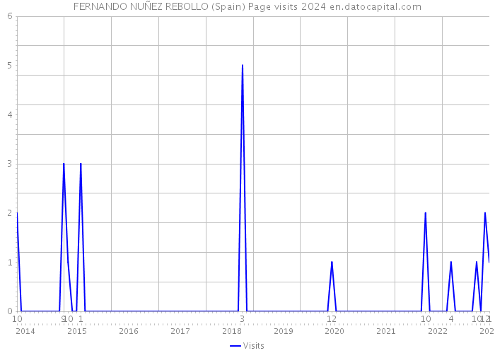 FERNANDO NUÑEZ REBOLLO (Spain) Page visits 2024 