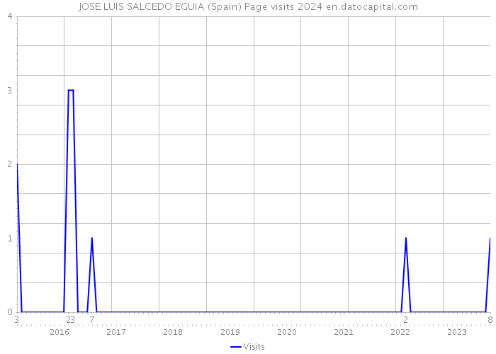 JOSE LUIS SALCEDO EGUIA (Spain) Page visits 2024 