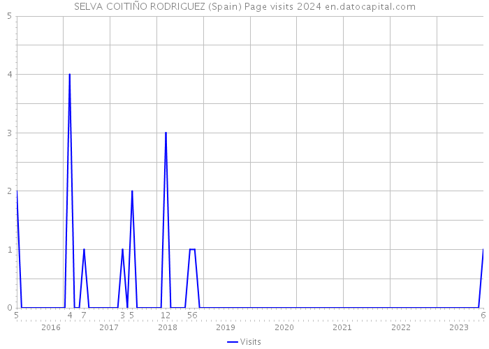 SELVA COITIÑO RODRIGUEZ (Spain) Page visits 2024 