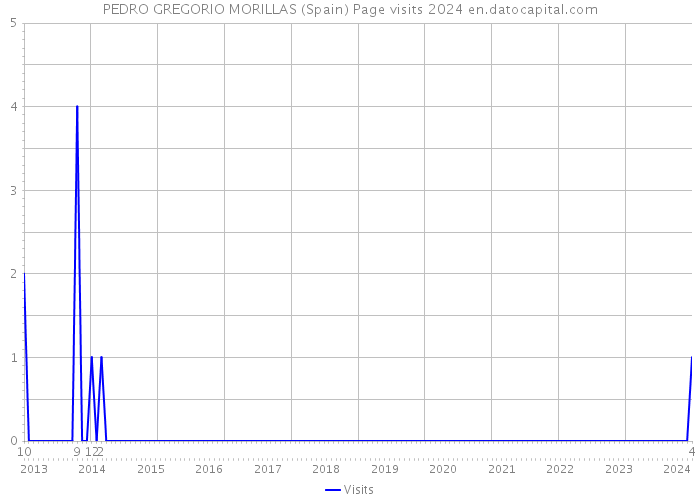PEDRO GREGORIO MORILLAS (Spain) Page visits 2024 