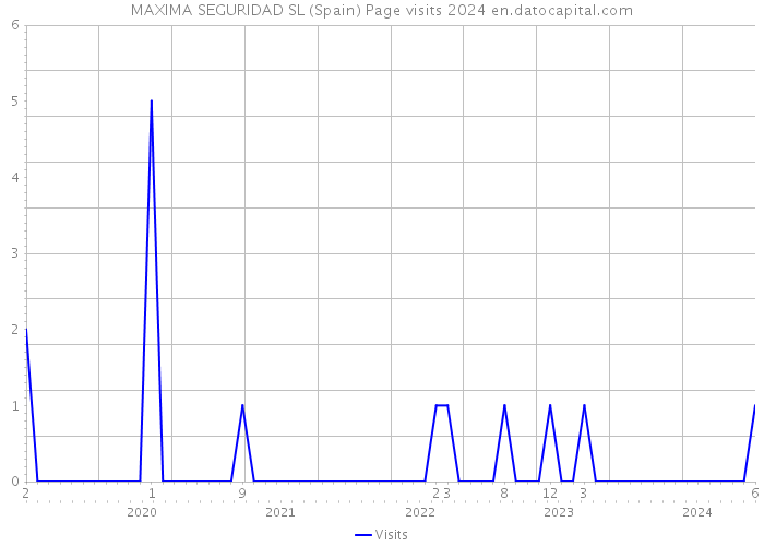 MAXIMA SEGURIDAD SL (Spain) Page visits 2024 