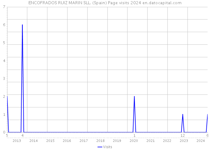 ENCOFRADOS RUIZ MARIN SLL. (Spain) Page visits 2024 