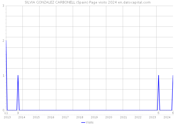 SILVIA GONZALEZ CARBONELL (Spain) Page visits 2024 