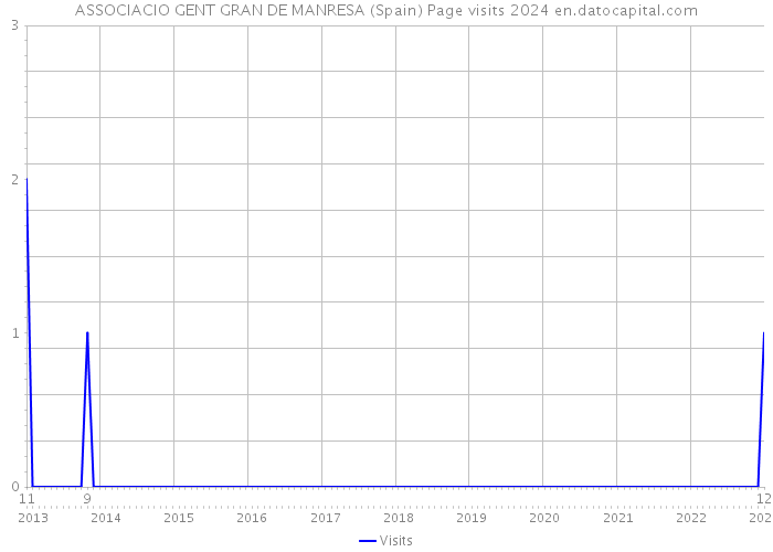 ASSOCIACIO GENT GRAN DE MANRESA (Spain) Page visits 2024 