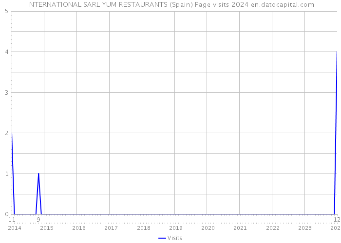 INTERNATIONAL SARL YUM RESTAURANTS (Spain) Page visits 2024 