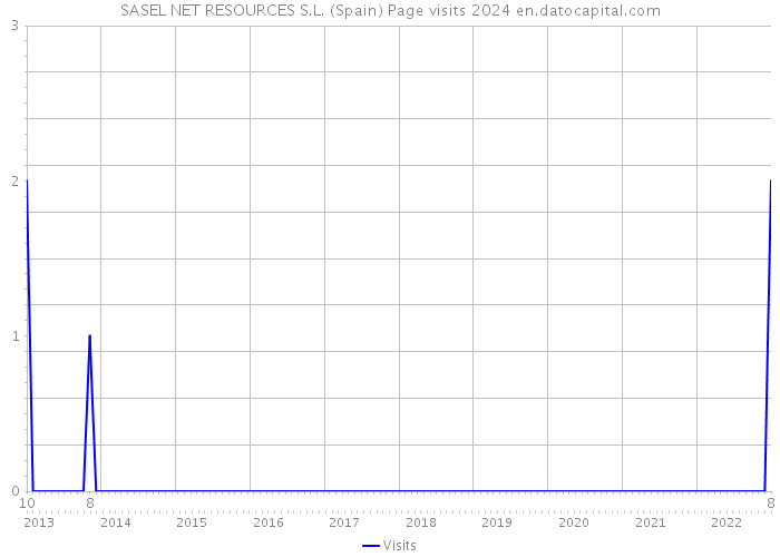 SASEL NET RESOURCES S.L. (Spain) Page visits 2024 
