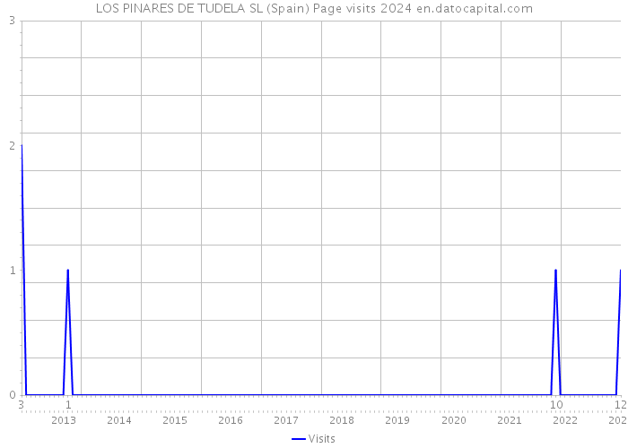 LOS PINARES DE TUDELA SL (Spain) Page visits 2024 