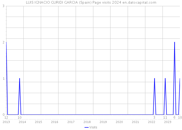 LUIS IGNACIO GURIDI GARCIA (Spain) Page visits 2024 