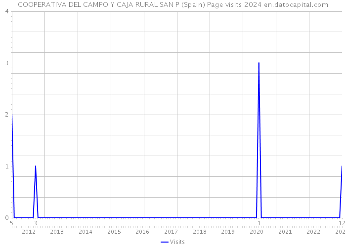 COOPERATIVA DEL CAMPO Y CAJA RURAL SAN P (Spain) Page visits 2024 