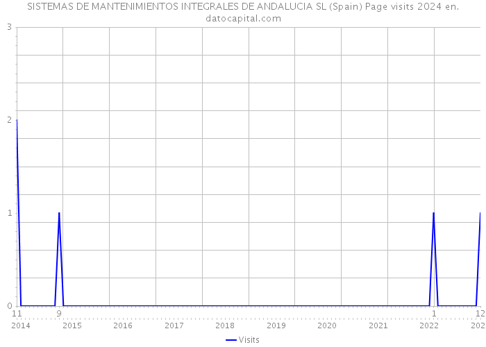 SISTEMAS DE MANTENIMIENTOS INTEGRALES DE ANDALUCIA SL (Spain) Page visits 2024 