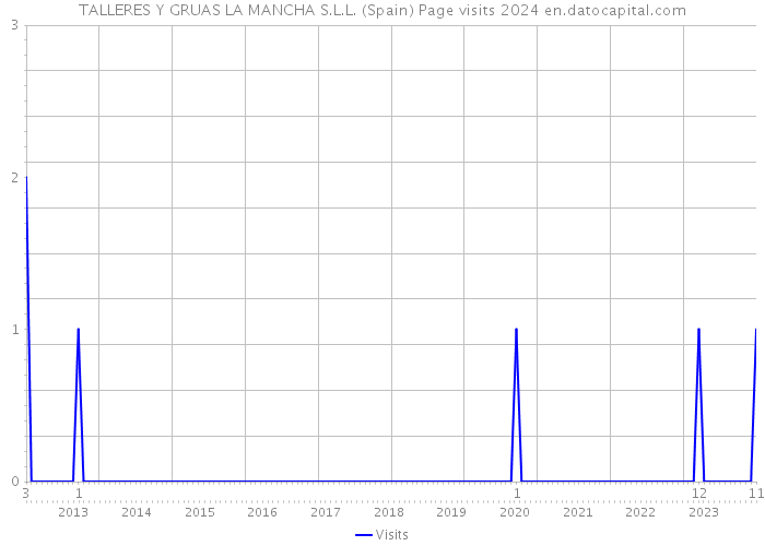 TALLERES Y GRUAS LA MANCHA S.L.L. (Spain) Page visits 2024 