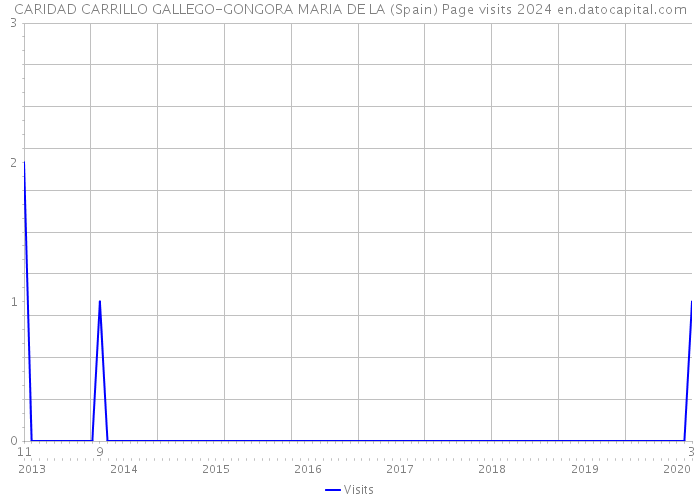 CARIDAD CARRILLO GALLEGO-GONGORA MARIA DE LA (Spain) Page visits 2024 