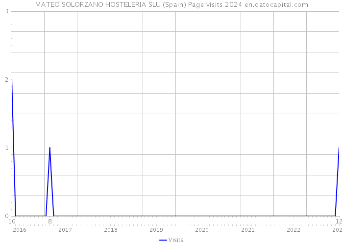 MATEO SOLORZANO HOSTELERIA SLU (Spain) Page visits 2024 