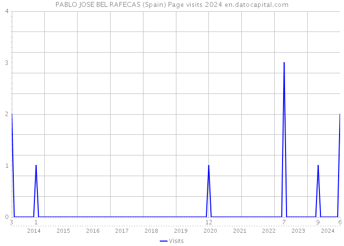 PABLO JOSE BEL RAFECAS (Spain) Page visits 2024 