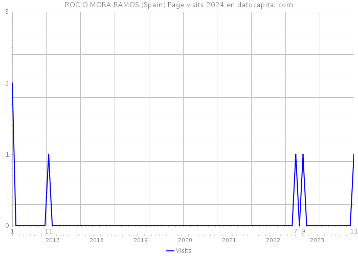 ROCIO MORA RAMOS (Spain) Page visits 2024 