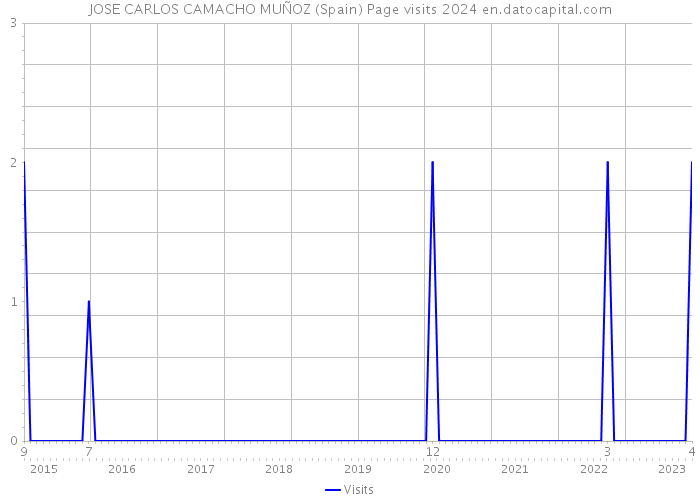 JOSE CARLOS CAMACHO MUÑOZ (Spain) Page visits 2024 